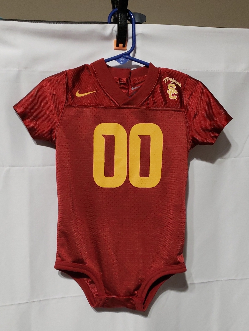 Nike USC Trojans Infant Football Jersey Bodysuit. Size: 24 Months.
